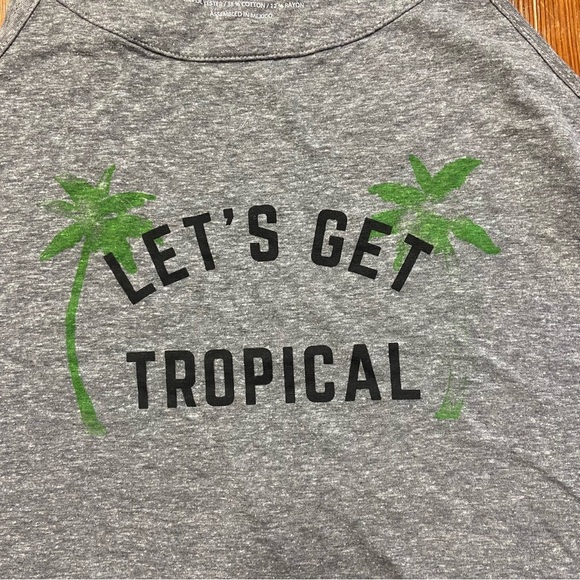 Torrid Charcoal Heathered High Neck Tank Top Size 3X Beachy Casual Pool Vacation - Picture 2 of 7